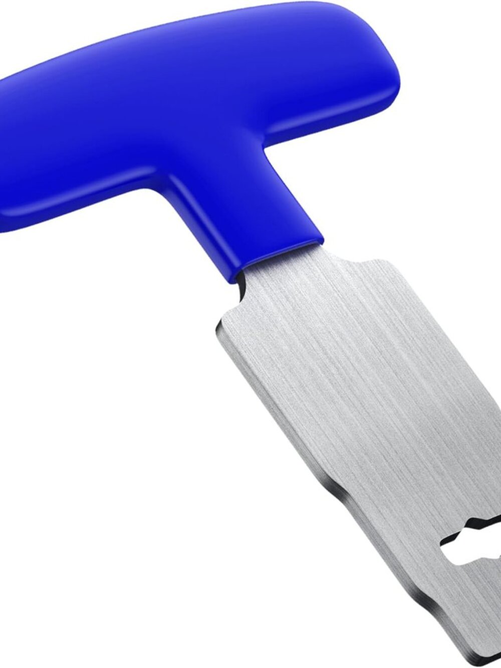 Pool Plug Removal Tool Stainless Steel Handle Grip Blue